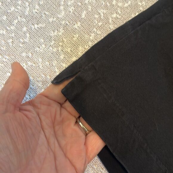 SPANX Polished Stretch Cotton Shorts Black Women's size LARGE - Picture 7 of 12